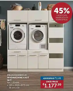 Zelfbouwmarkt Wasmachine kast wit aanbieding