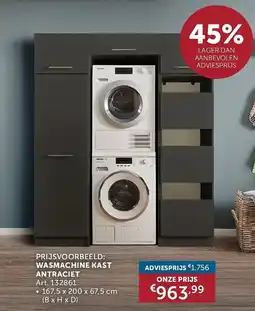 Zelfbouwmarkt Wasmachine kast aanbieding
