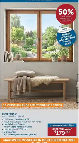 Zelfbouwmarkt houten ramen aanbieding