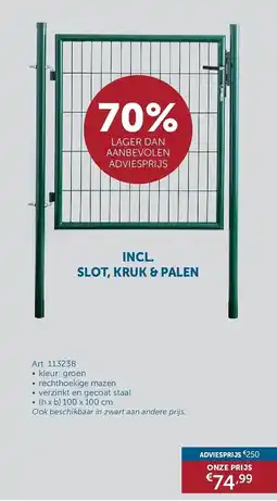 Zelfbouwmarkt Tuinpoort aanbieding