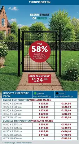 Zelfbouwmarkt Tuinpoorten aanbieding