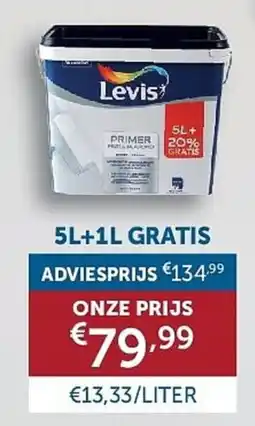 Zelfbouwmarkt Levis primer aanbieding