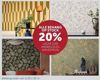 Zelfbouwmarkt Behang aanbieding