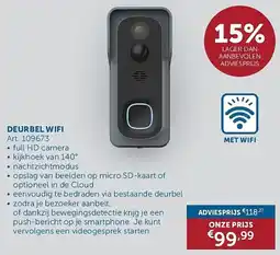 Zelfbouwmarkt Deurbel wifi aanbieding