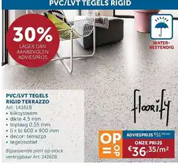 Zelfbouwmarkt Pvc/lvt tegels rigid terrazzo aanbieding
