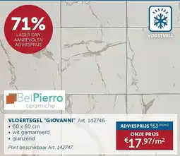 Zelfbouwmarkt Vloertegel giovanni aanbieding