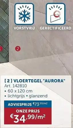 Zelfbouwmarkt Vloertegel aurora aanbieding