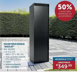 Zelfbouwmarkt Pakketbrievenbus wexley aanbieding