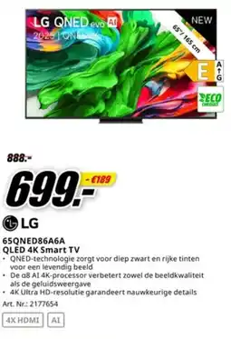 MediaMarkt lg qled 4k smart tv aanbieding