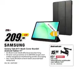 MediaMarkt samsung galaxy tab a11+ book cover bundel aanbieding