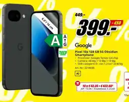 MediaMarkt Google Pixel 10a 128 GB 5G Obsidian Smartphone aanbieding
