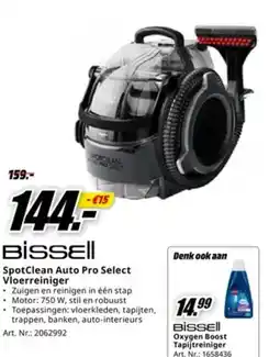 MediaMarkt Bissell SpotClean Auto Pro Select Vloerreiniger aanbieding