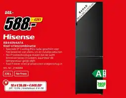 MediaMarkt Hisense RB440N4AFA Koel-Vriescombinatie aanbieding
