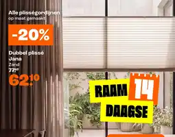 Kwantum Dubbel plissé Jana aanbieding
