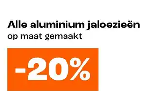 Kwantum Aluminium jaloezieën aanbieding
