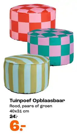 Kwantum Tuinpoef Opblaasbaar aanbieding