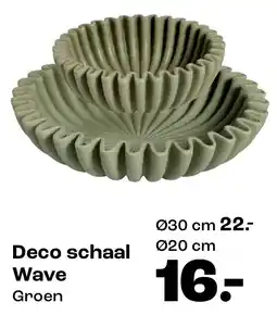 Kwantum Deco schaal Wave aanbieding