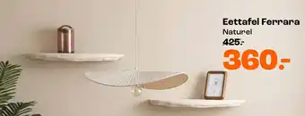 Kwantum Eettafel Ferrara Naturel aanbieding