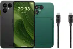 Coolblue Fairphone 6 256 Go Noir 5G + Pack d'Accessoires de Base aanbieding
