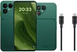 Coolblue Fairphone 6 256 Go Vert 5G + Pack d'Accessoires de Base aanbieding