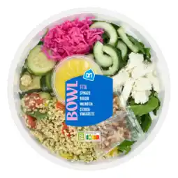 Albert Heijn AH Saladbowl feta spinazie aanbieding