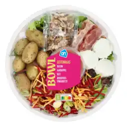 Albert Heijn AH Saladbowl geitenkaas bacon aanbieding