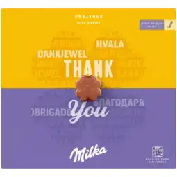 Albert Heijn Milka Thank you pralines melk créme aanbieding