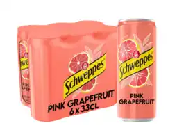 Albert Heijn Schweppes Pink grapefruit 6-pack aanbieding