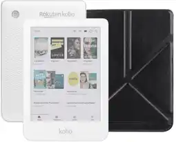 Coolblue Kobo Clara Colour Blanc + BlueBuilt Book Case Noir aanbieding