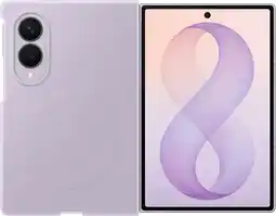 Coolblue Samsung Galaxy Z Fold 8 Back Cover Silicone avec Aimant Mauve aanbieding