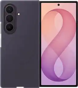 Coolblue Samsung Galaxy Z Fold 8 Ultra Siliconen Back Cover met Magneet Paars aanbieding