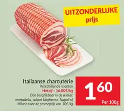 Intermarché Italiaanse charcuterie aanbieding
