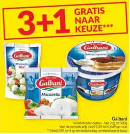 Intermarché Galbani mozzarella aanbieding
