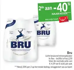 Intermarché Bru licht bruinend mineraalwater aanbieding