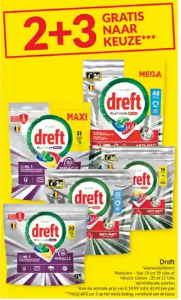 Intermarché Dreft Vaatwastabletten aanbieding