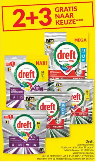 Intermarché Dreft Vaatwastabletten aanbieding