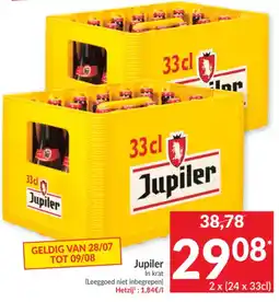 Intermarché Jupiler in krat aanbieding