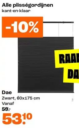 Kwantum plisségordijnen aanbieding