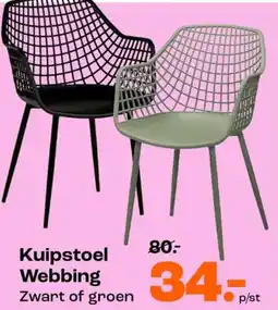 Kwantum Kuipstoel Webbing aanbieding