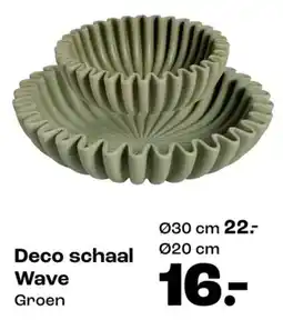 Kwantum Deco schaal Wave aanbieding