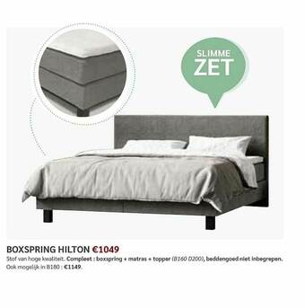 Crack Boxspring Hilton aanbieding