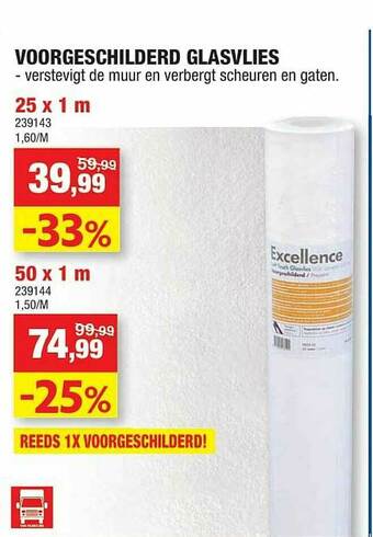 Hubo Voorgeschilderd Glasvlies aanbieding