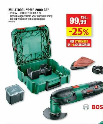 Hubo Multitool aanbieding