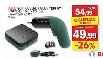 Hubo Accu Schroevendraaier aanbieding