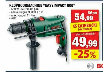 Hubo Klopboormachine aanbieding