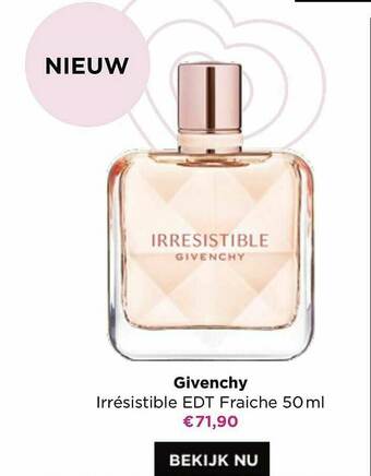 ICI PARIS XL Givenchy Irrésistible Edt Fraiche aanbieding
