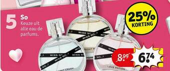 Kruidvat So Eau De Parfums aanbieding