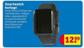 Kruidvat Smartwatch Horloge aanbieding
