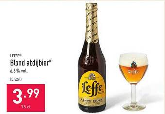 ALDI Leffe Blond Abdijbier aanbieding