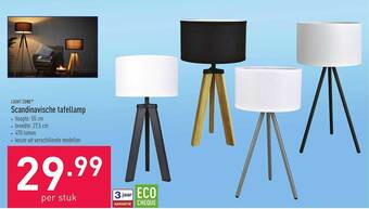 ALDI Scandinavische Tafellamp aanbieding